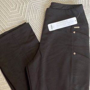 NWT UA Lauderdale Black Small Yoga Stretch Scrub Pants